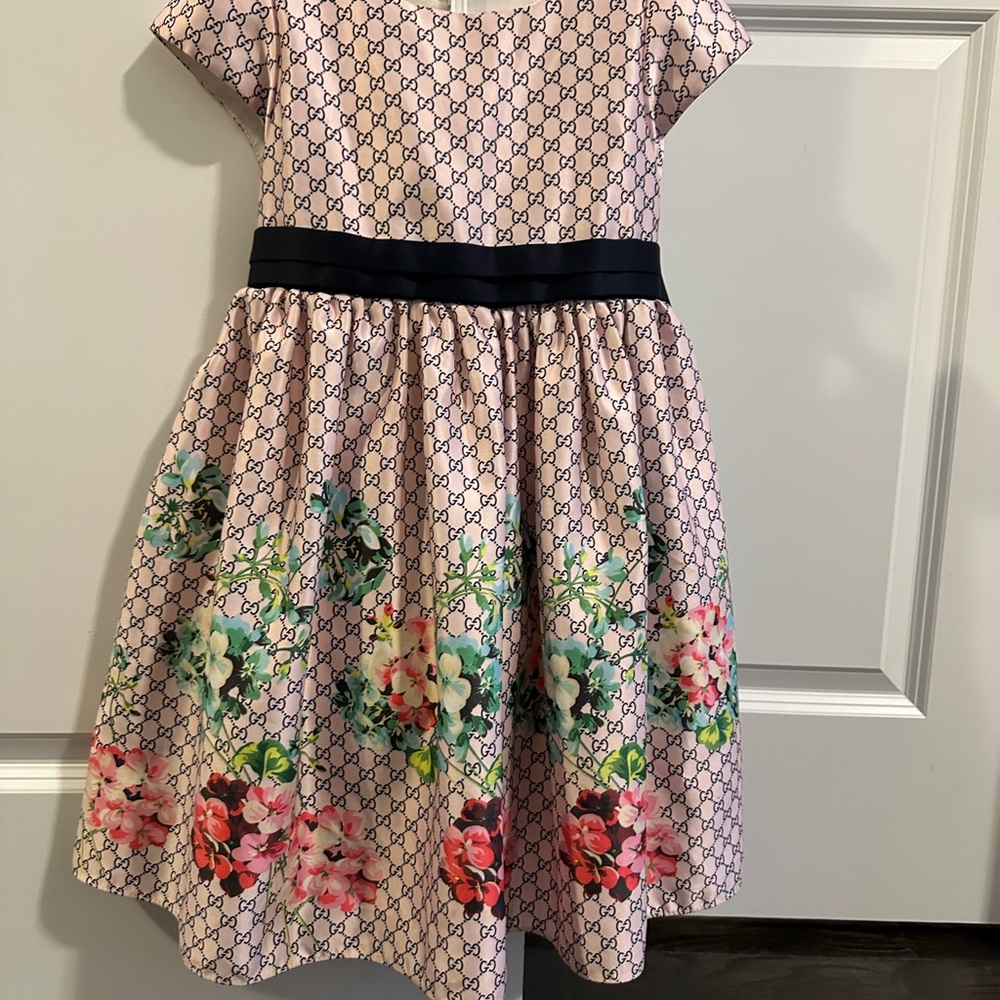 Floral Patterned Kids Dress